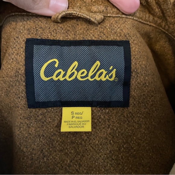 Men’s Cabela’s Camel Flannel Shirt - Picture 4 of 7